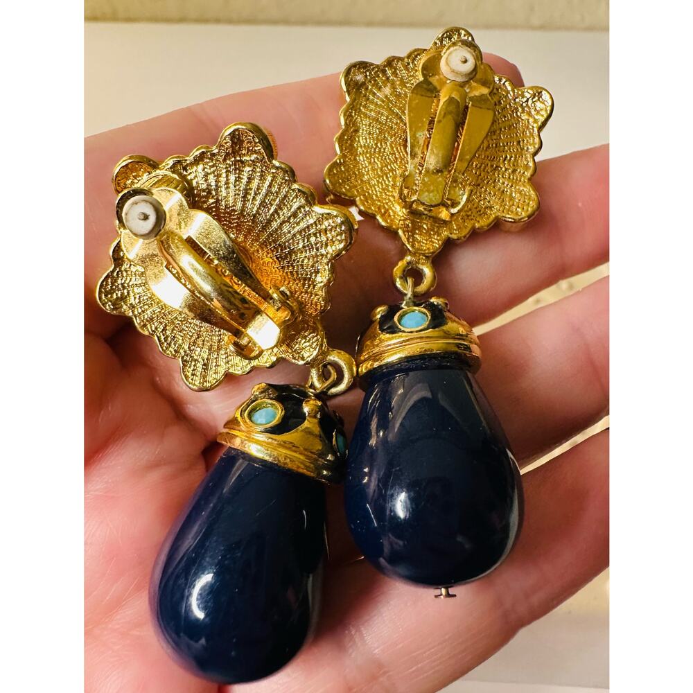 Vintage Jose Barrera for Roman for Avon Roman Holiday Earrings-RARE! - Picture 5 of 5
